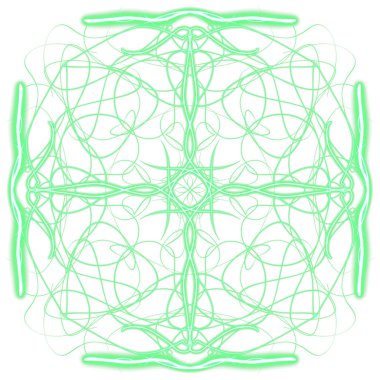 Mandala Yazdırma Süsleme Şeklinin Dijital Çizimi