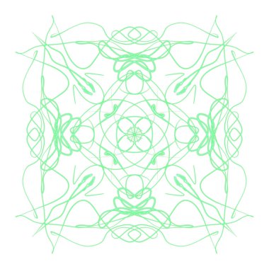 Mandala Yazdırma Süsleme Şeklinin Dijital Çizimi