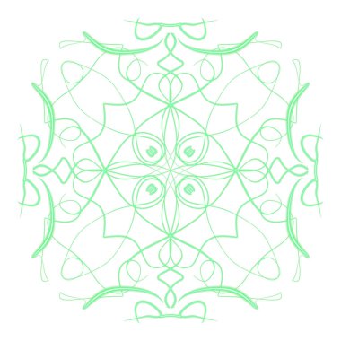 Mandala Yazdırma Süsleme Şeklinin Dijital Çizimi