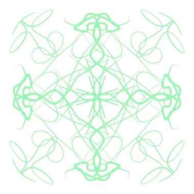 Mandala Yazdırma Süsleme Şeklinin Dijital Çizimi