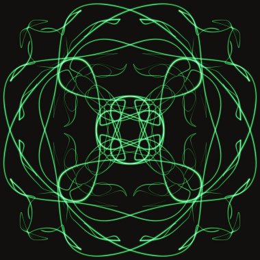 Mandala Yazdırma Süsleme Şeklinin Dijital Çizimi