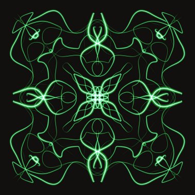 Mandala Yazdırma Süsleme Şeklinin Dijital Çizimi