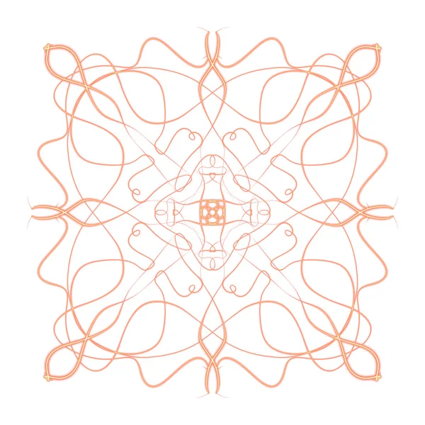 Digitale Tekening Van Mandala Afdrukken Decoratieve Vorm — Stockfoto