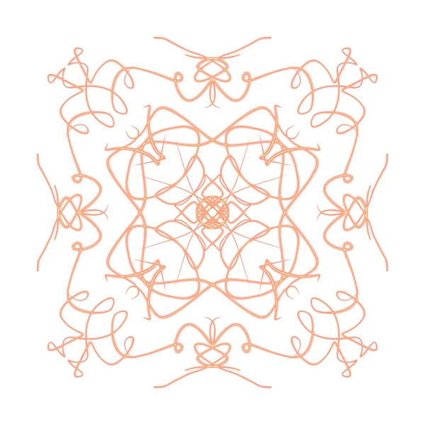 DIGITAL DRAW OF MANDALA PRINT ORNAMENT SHAPE