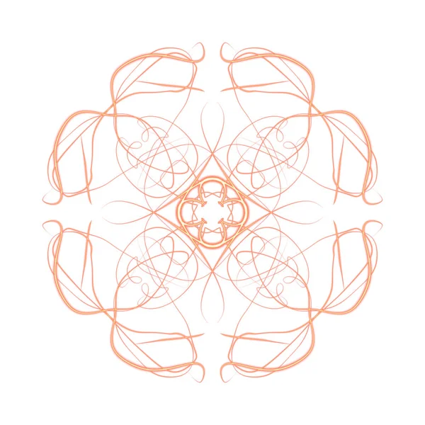 Digital Draw Mandala Print Ornament Shape — ストック写真