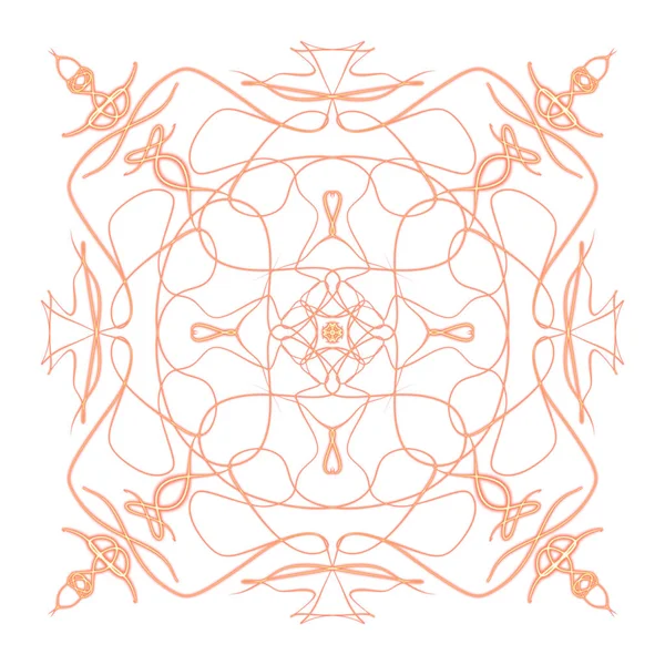 DIGITAL DRAW OF MANDALA PRINT ORNAMENT SHAPE