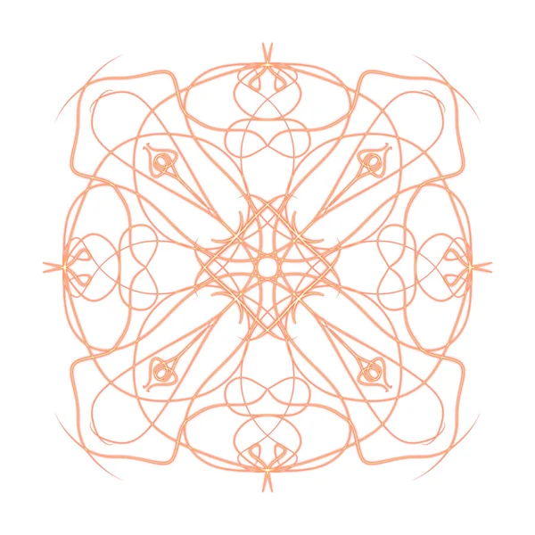 DIGITAL DRAW OF MANDALA PRINT ORNAMENT SHAPE