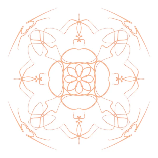 DIGITAL DRAW OF MANDALA PRINT ORNAMENT SHAPE