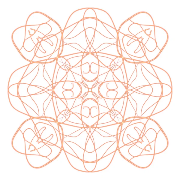 Digital Draw Mandala Print Ornament Shape — ストック写真