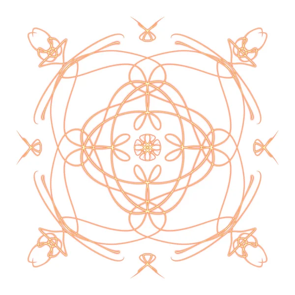 Projet Numérique Forme Ornamente Mandala Imprimée — Photo