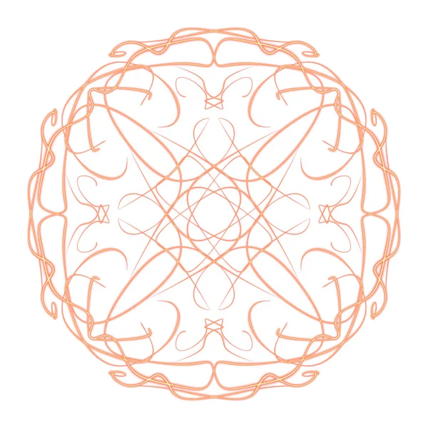 Digital Draw Mandala Print Ornament Shape — ストック写真