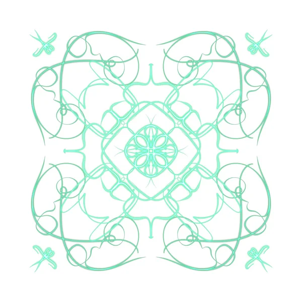 Projet Numérique Forme Ornamente Mandala Imprimée — Photo