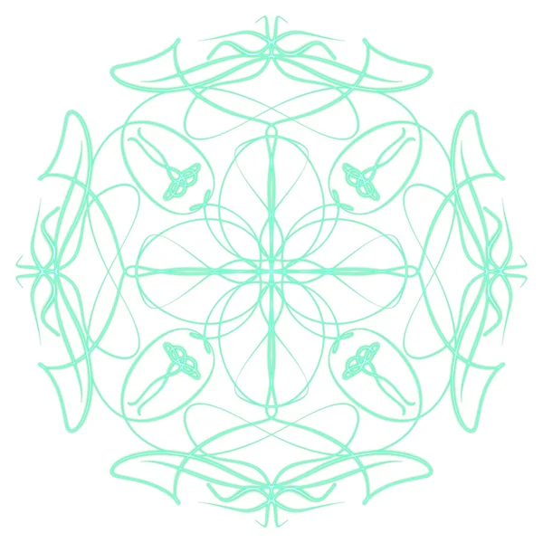 DIGITAL DRAW OF MANDALA PRINT ORNAMENT SHAPE