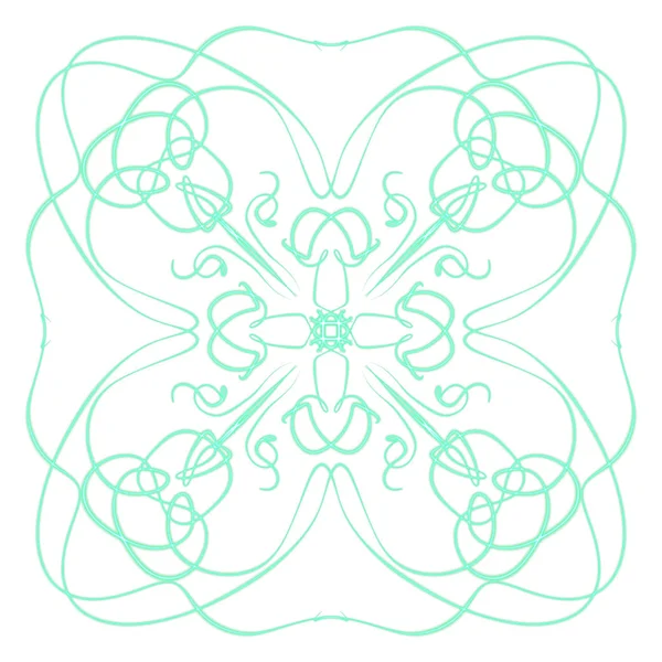 Digital Ritning Mandala Print Ornament Shape — Stockfoto