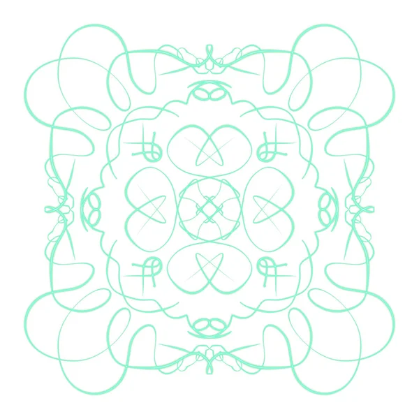 Draw Digital Mandala Print Ornament Shape — Fotografie, imagine de stoc