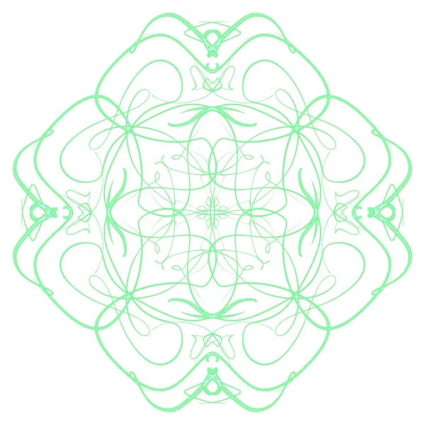 Digitale Zeichnung Von Mandala Print Ornament Form — Stockfoto