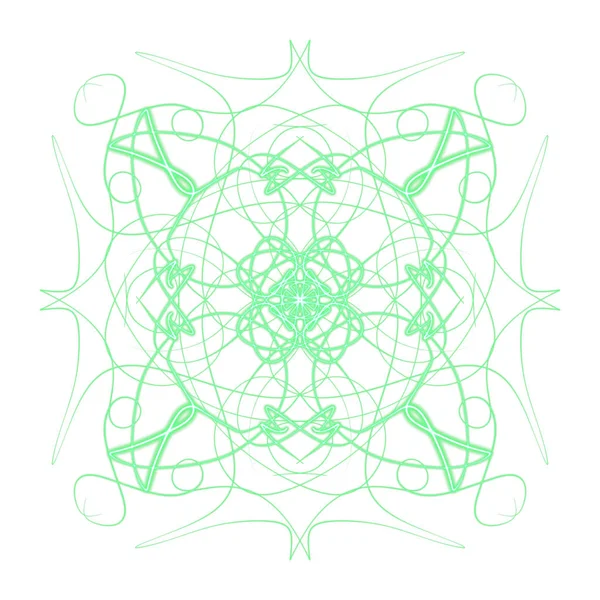 Digitale Zeichnung Von Mandala Print Ornament Form — Stockfoto
