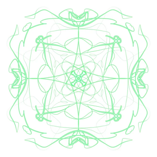 Digital Draw Mandala Print Ornament Shape —  Fotos de Stock