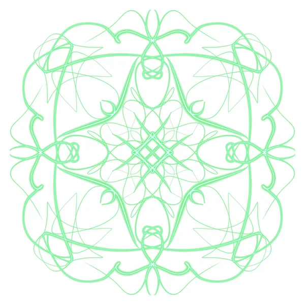 Digital Draw Mandala Print Ornament Shape —  Fotos de Stock
