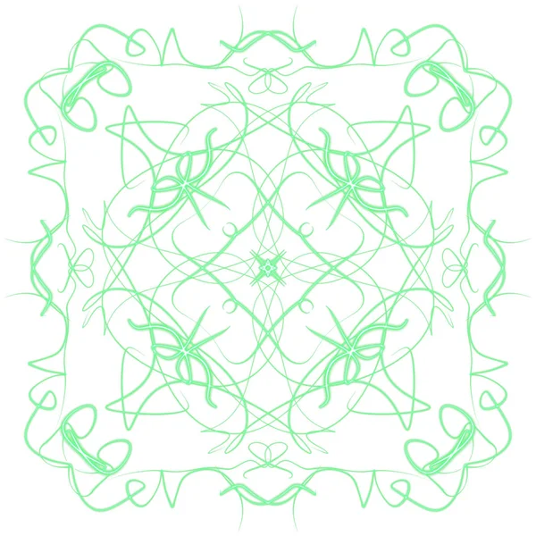 Digital Ritning Mandala Print Ornament Shape — Stockfoto