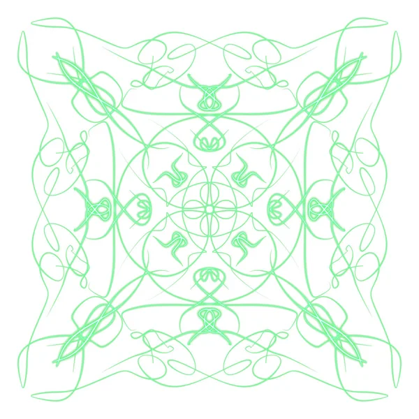 Digital Ritning Mandala Print Ornament Shape — Stockfoto