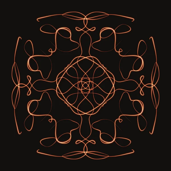 DIGITAL DRAW OF MANDALA PRINT ORNAMENT SHAPE