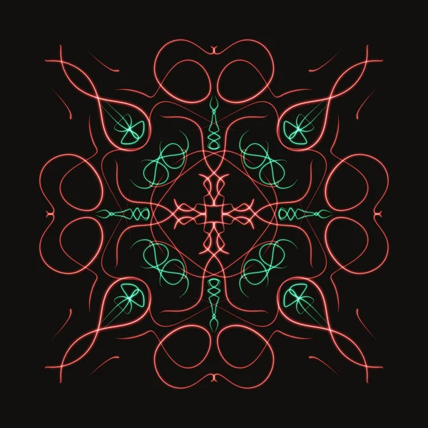 DIGITAL DRAW OF MANDALA PRINT ORNAMENT SHAPE