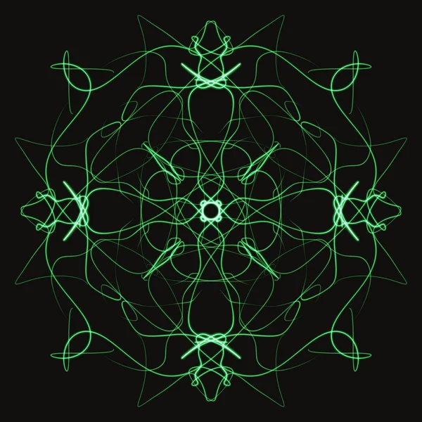 Mandala Yazdırma Süsleme Şeklinin Dijital Çizimi — Stok fotoğraf