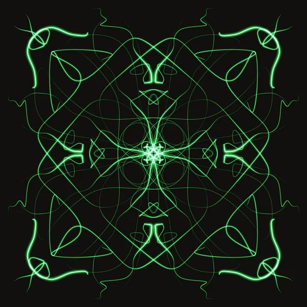 Droga Digital Campo Ornamental Impressão Mandala — Fotografia de Stock