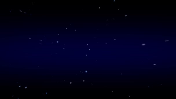 Nocne niebo gwiaździste z migotliwy lub migające gwiazdki tle ruchu. — Wideo stockowe