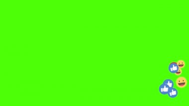 KYIV, UKRAINE - August 27, 2019: Social media icon Facebook live style animated come across on green screen