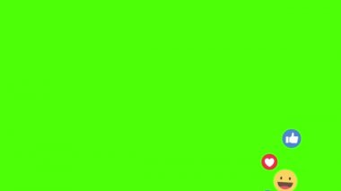 Social media icon Thumb upand Like Facebook live style animation at color background. Modern abstract thumb up icons motion.