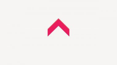 Siyah ya da beyaz arka planda ok animasyonu. Animasyonu kaldır. Hareket grafik tasarımı.