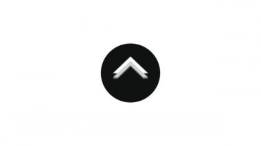 Saydam arkaplanda alfa kanalı ile yukarı doğru hareket ettirilmiş oklar.