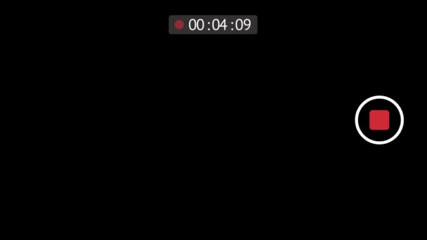 Câmera de telefone modo Rec. 4k vídeo — Vídeo de Stock