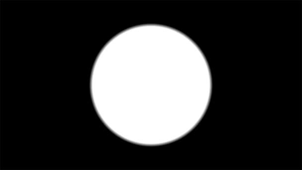 Maschera di transizione rotonda semplice - cascata di cerchio. Animazione loop con canale alfa. — Video Stock