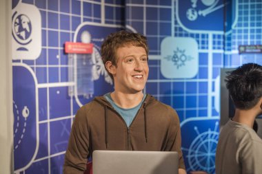 Madame Tussauds Bangkok'ta Mark Zuckerberg Balmumu Figürü