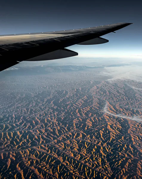 Vista aérea do avião — Fotografia de Stock