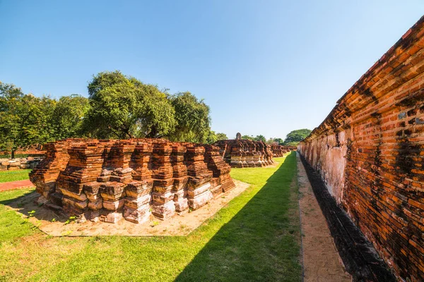 Ayutthaya Historical Park Sunny Day Ayutthaya Province Thailand Architecture Old — Stock Photo, Image