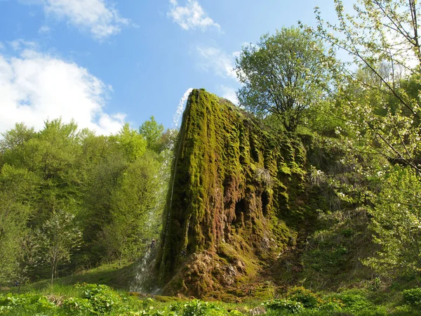 Naturaleza Serbia Maravillosa Vista Cascada Única Prskalo Situado Este Serbia — Foto de Stock