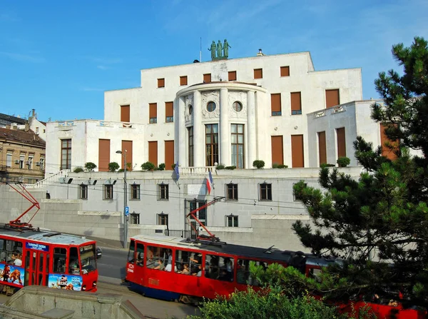 Embajada República Francia Belgrado Diseñado Estilo Art Deco Vista Desde —  Fotos de Stock