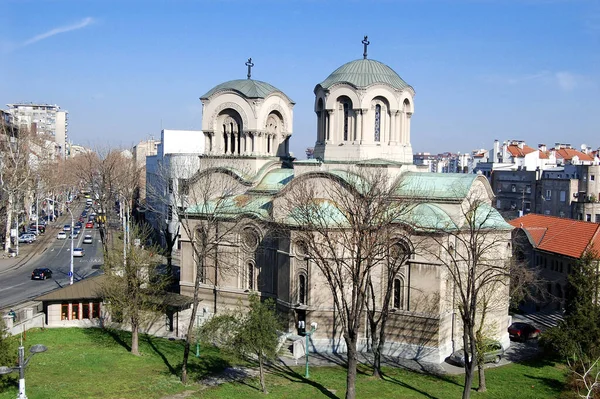 Den Gamla Kyrkan Dorcol Belgrad Byggdes 1877 Och Tillägnad Alexander — Stockfoto