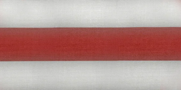 Bandera Bielorrusia Blanca Roja Blanca Símbolo Protesta Pacífica Los Bielorrusos —  Fotos de Stock