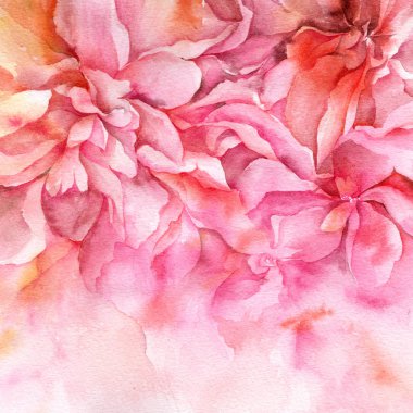 Suluboya çiçek arka plan. Düğün davetiyesi şablonu. Çiçek tebrik kartı. İç dekor için çiçek sanatı.