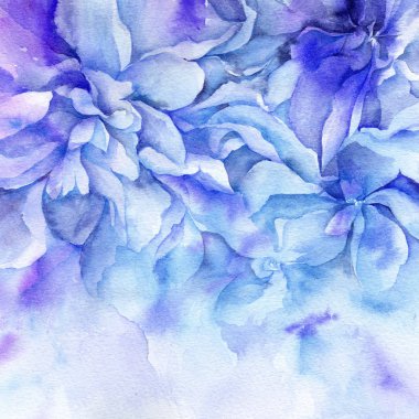 Suluboya çiçek arka plan. Düğün davetiyesi şablonu. Çiçek tebrik kartı. İç dekor için çiçek sanatı.