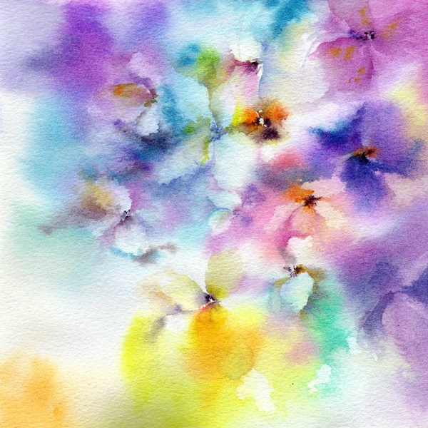 Çiçek boyama. Ev dekorasyonu için duvar sanatı. Soyut çiçek ile İçişleri resim.