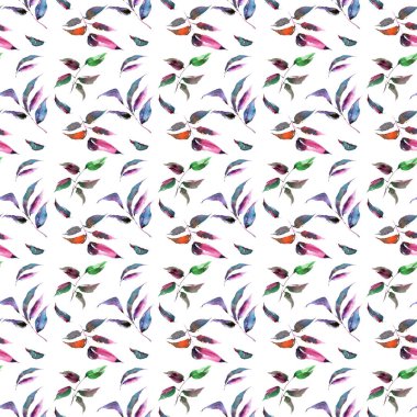 Dikişsiz desen bırakır. Yaprak çizim. Arka plan yaprak. Renkli sonbahar duvar kağıdı. Yaprakları ile dekoratif arka plan