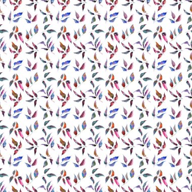 Dikişsiz desen bırakır. Yaprak çizim. Arka plan yaprak. Renkli sonbahar duvar kağıdı. Yaprakları ile dekoratif arka plan