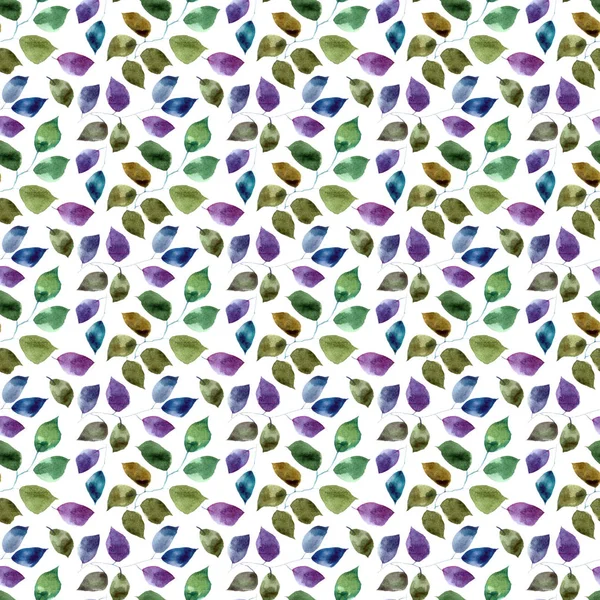 Leaves Seamless Pattern Drawing Leaves Autumn Leaves Background Colorful Autumn — Stock Photo, Image