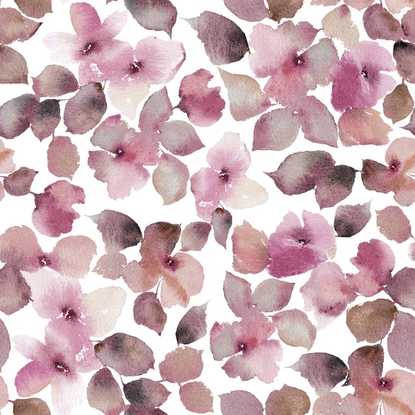 Watercolor Floral Background Seamless Floral Pattern Watercolor Flower Fabric Floral — Stock Photo, Image